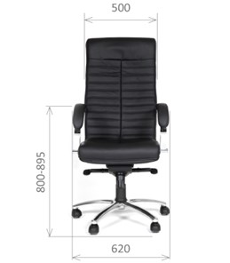 Кресло офисное CHAIRMAN 480 Экокожа премиум черная в Коврове - предосмотр 1